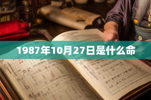 1987年10月27日是什么命