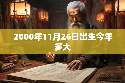 2000年11月26日出生今年多大