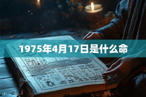 1975年4月17日是什么命