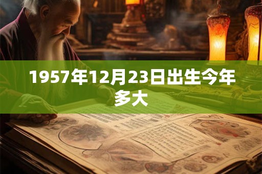 1957年12月23日出生今年多大