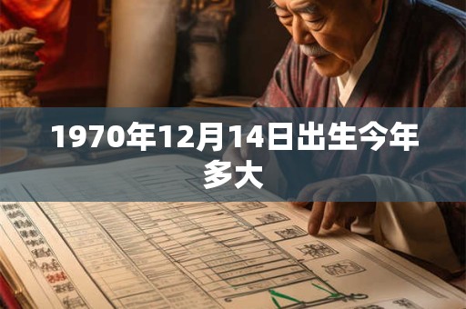 1970年12月14日出生今年多大