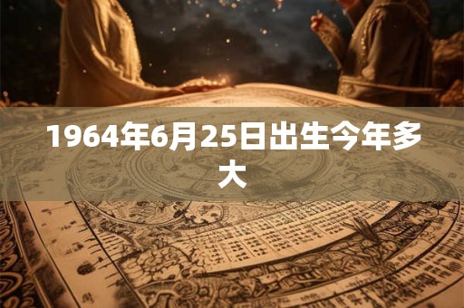 1964年6月25日出生今年多大
