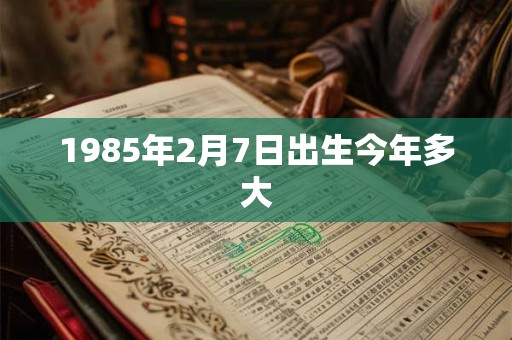 1985年2月7日出生今年多大