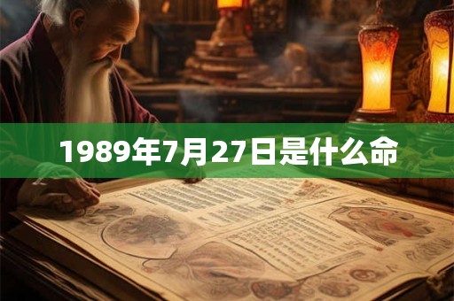 1989年7月27日是什么命