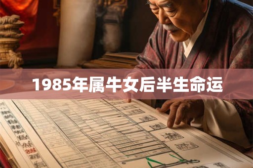 1985年属牛女后半生命运