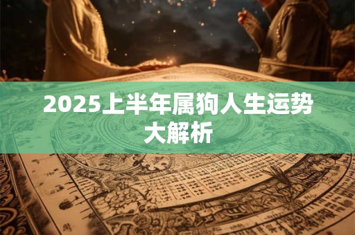 2025上半年属狗人生运势大解析