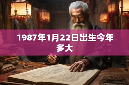 1987年1月22日出生今年多大