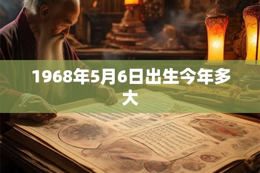 1968年5月6日出生今年多大