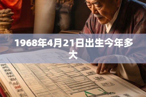 1968年4月21日出生今年多大