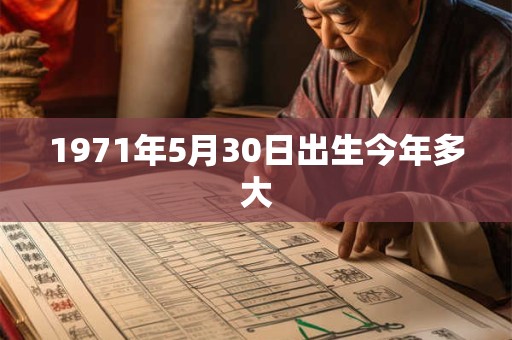 1971年5月30日出生今年多大