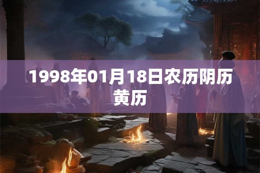 1998年01月18日农历阴历黄历