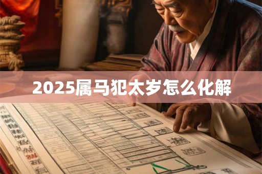 2025属马犯太岁怎么化解
