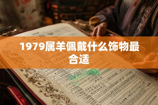 1979属羊佩戴什么饰物最合适