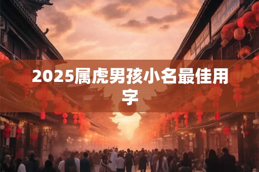 2025属虎男孩小名最佳用字
