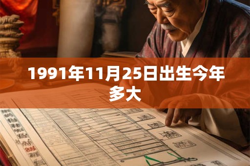1991年11月25日出生今年多大
