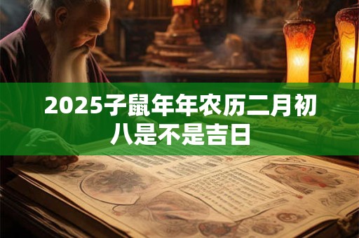 2025子鼠年年农历二月初八是不是吉日