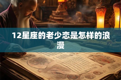 12星座的老少恋是怎样的浪漫