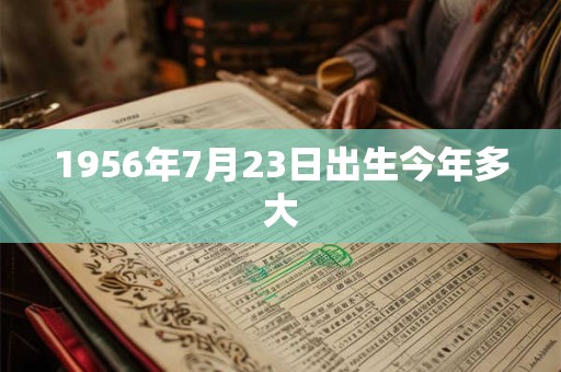 1956年7月23日出生今年多大