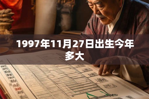 1997年11月27日出生今年多大