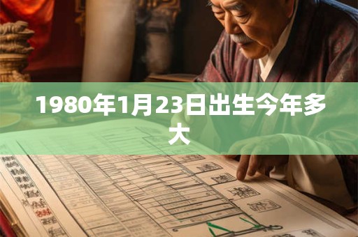 1980年1月23日出生今年多大