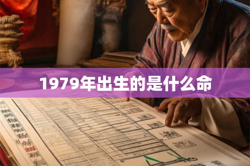 1979年出生的是什么命