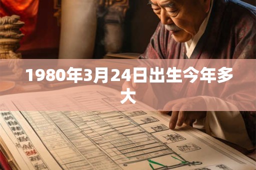 1980年3月24日出生今年多大
