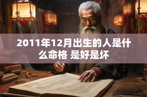 2011年12月出生的人是什么命格 是好是坏