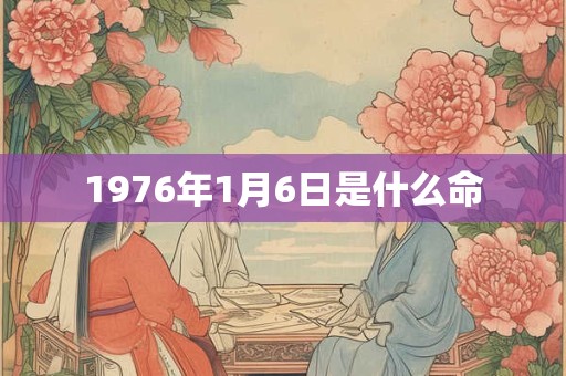 1976年1月6日是什么命