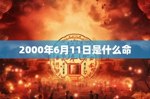2000年6月11日是什么命