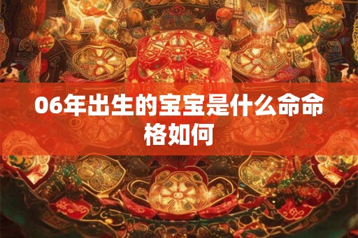 06年出生的宝宝是什么命命格如何