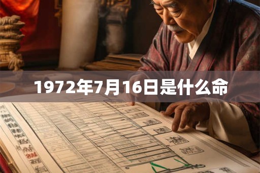 1972年7月16日是什么命