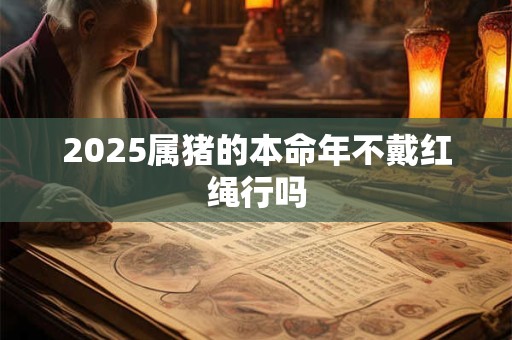 2025属猪的本命年不戴红绳行吗