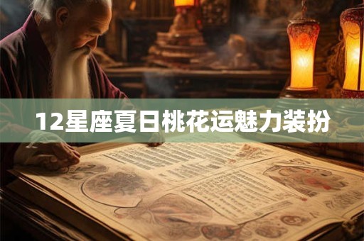 12星座夏日桃花运魅力装扮