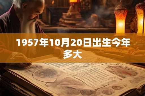 1957年10月20日出生今年多大
