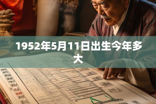 1952年5月11日出生今年多大