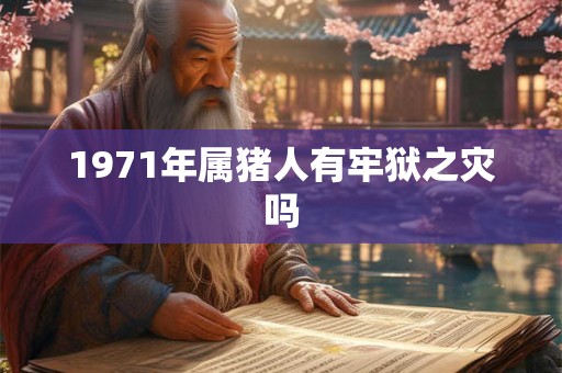 1971年属猪人有牢狱之灾吗