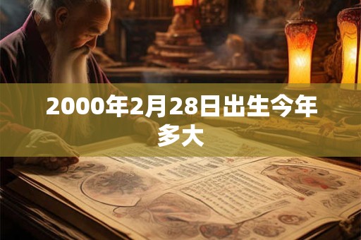 2000年2月28日出生今年多大