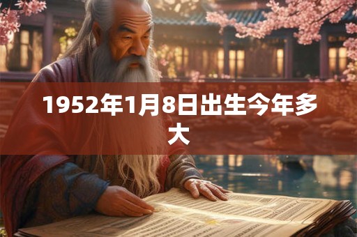 1952年1月8日出生今年多大