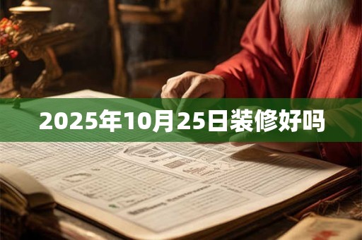2025年10月25日装修好吗