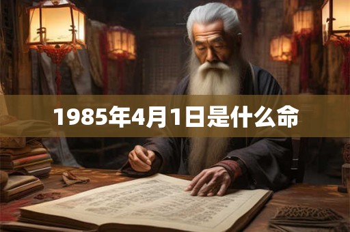 1985年4月1日是什么命 1985年4月1日是什么命