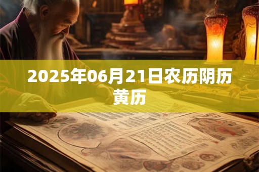 2025年06月21日农历阴历黄历