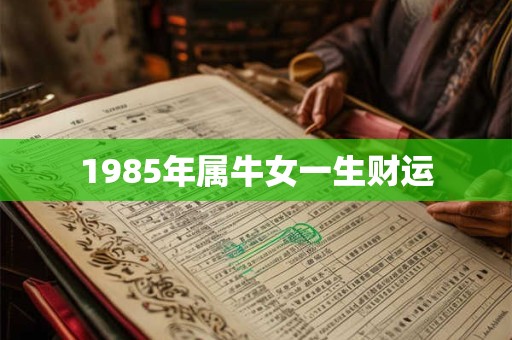 1985年属牛女一生财运