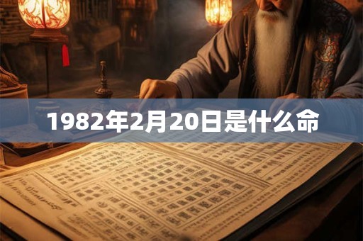 1982年2月20日是什么命 1982年2月20日是什么命