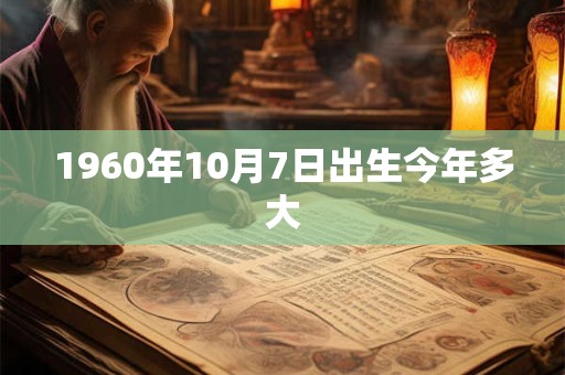 1960年10月7日出生今年多大 1960年10月7日出生今年多大
