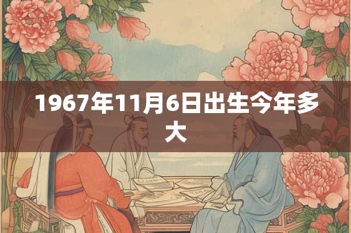 1967年11月6日出生今年多大