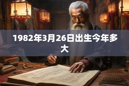 1982年3月26日出生今年多大