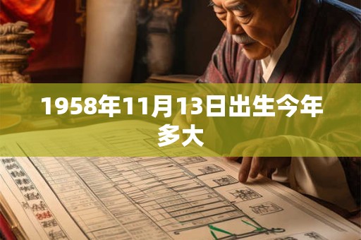 1958年11月13日出生今年多大