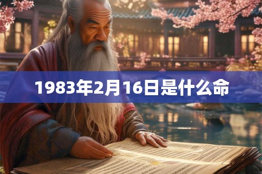1983年2月16日是什么命