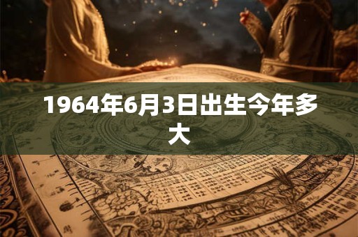 1964年6月3日出生今年多大