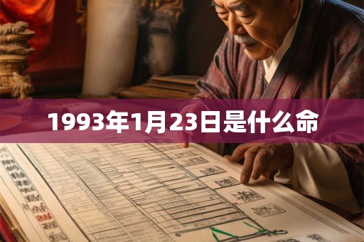 1993年1月23日是什么命